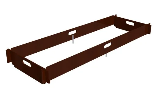 Single-width scaffold toe-board set used for identification context