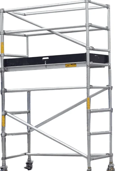 Single-width Upright aluminum scaffold tower