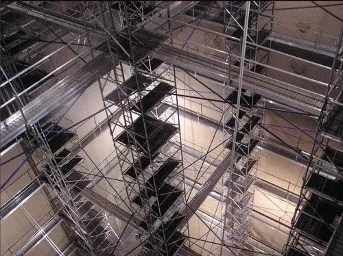 Interior Boiler Scaffold Platforms | Upright Scaffold Interior boiler scaffold platforms and modular working levels